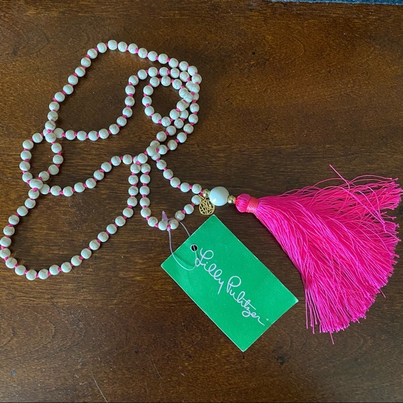 Lilly Pulitzer Beaded Tassel Necklace